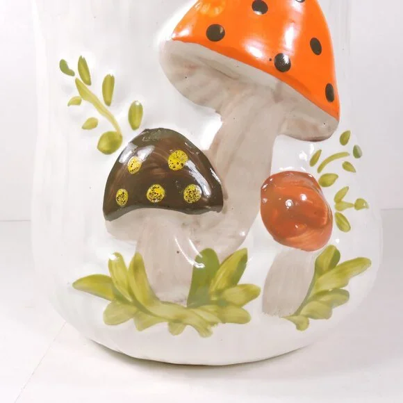 Vintage Sears Large 10.5" Merry Mushroom Cookie Jar - Laurentian Pottery - Picture 13 of 13